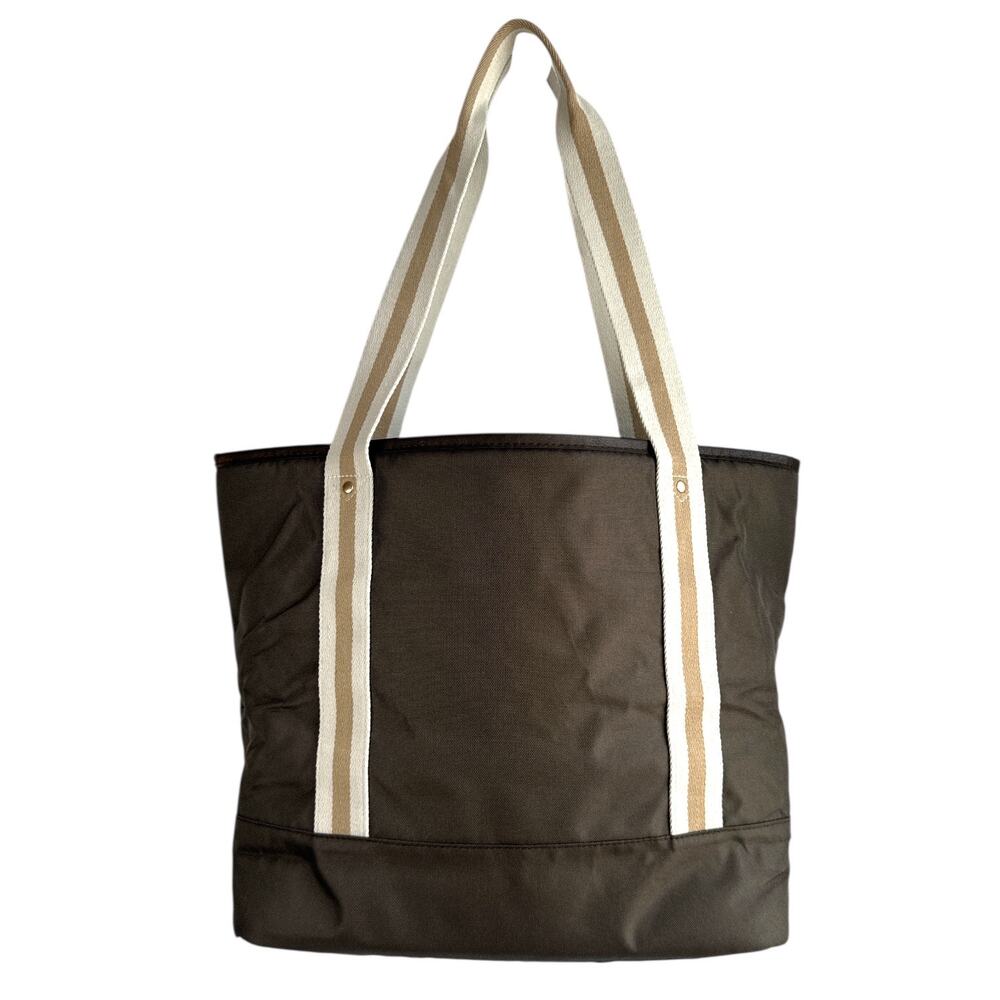 CleverMade Malibu Luxe Tote Bag 15” Laptop Work Travel Shoulder Bag Brown NWT